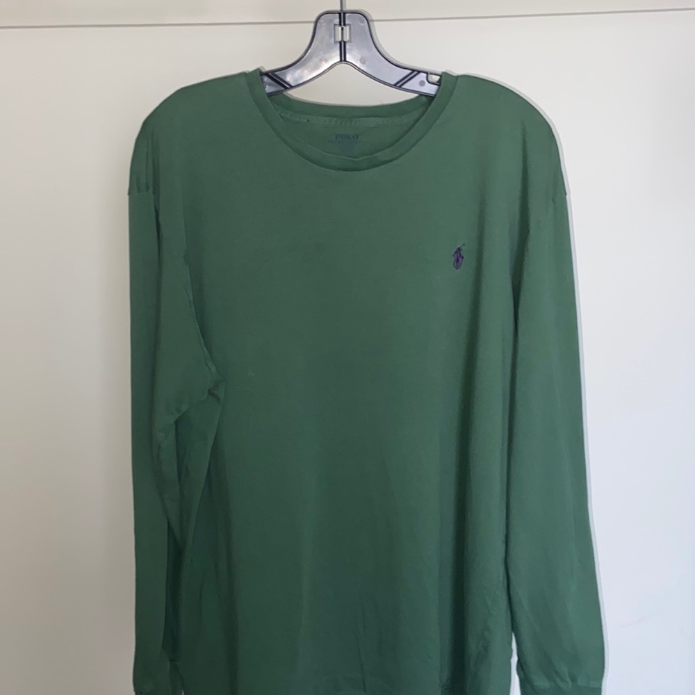 3/$30 | Green Long Sleeve Polo Tee